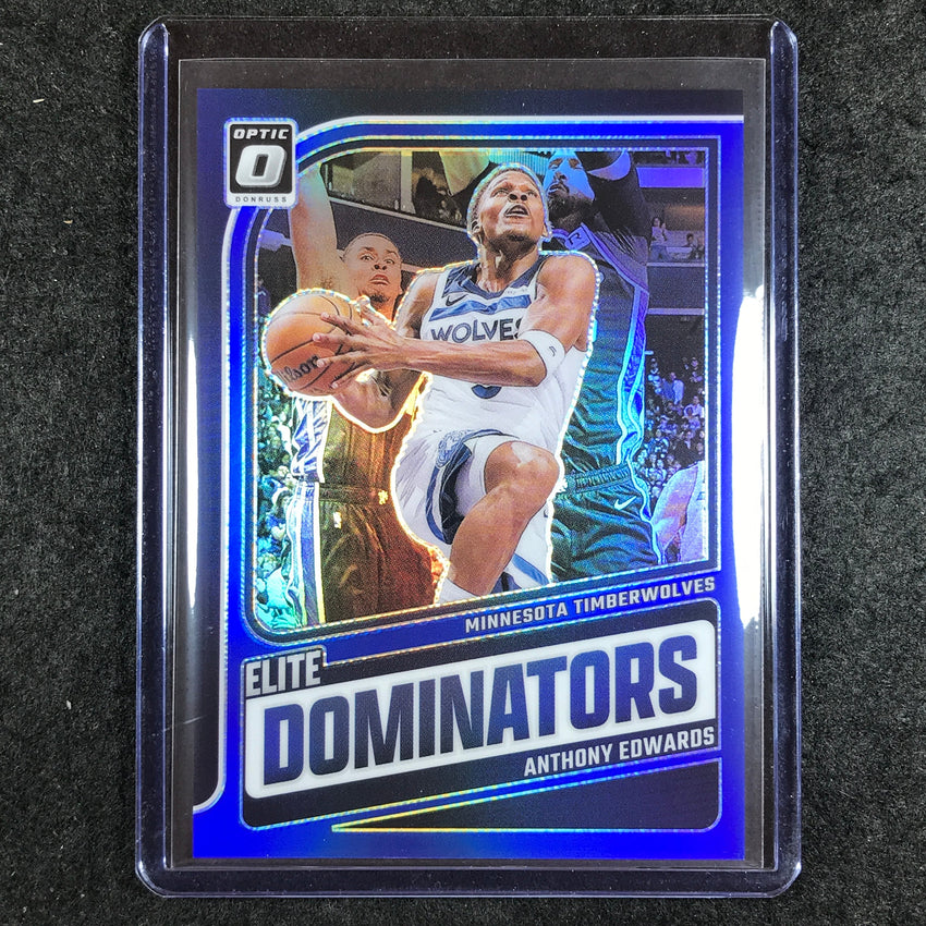 2024-25 Donruss Optic ANTHONY EDWARDS Elite Dominators Blue 14/49 #14