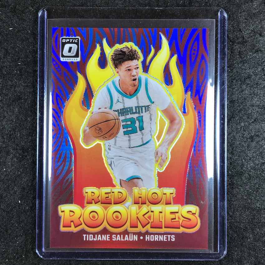 2024-25 Donruss Optic TIDJANE SALAUN Red Hot Rookies Blue 11/49 #5