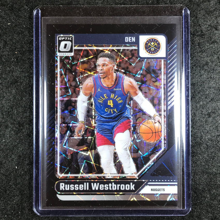 2024-25 Donruss Optic RUSSELL WESTBROOK Base Black Velocity 4/39 #15