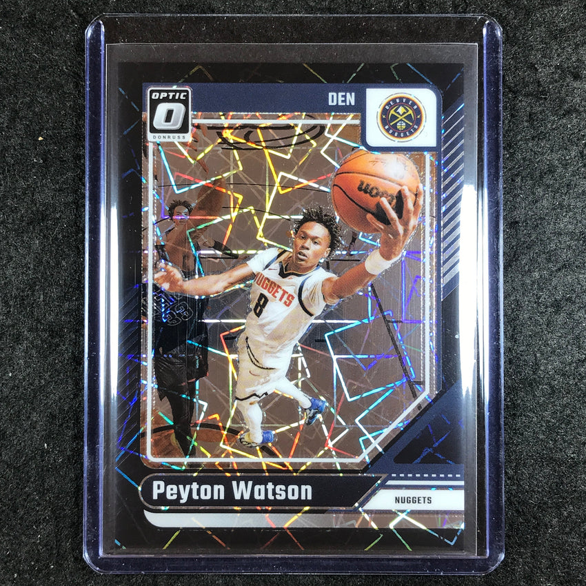 2024-25 Donruss Optic PEYTON WATSON Base Black Velocity 34/39 #216