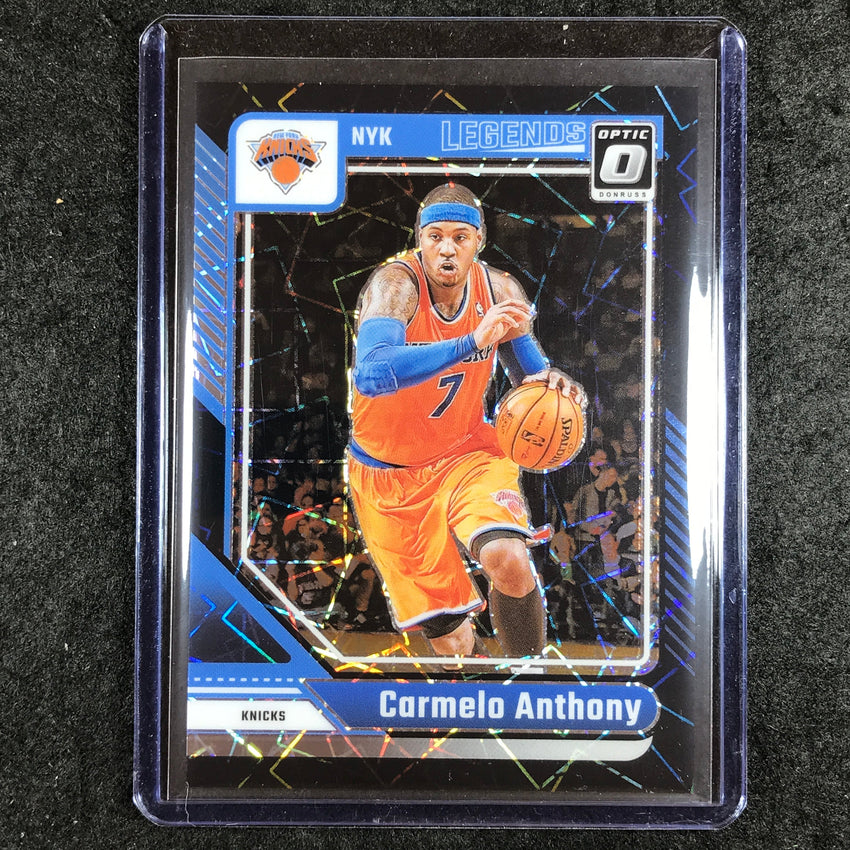 2024-25 Donruss Optic CARMELO ANTHONY Legends Black Velocity 8/39 #250