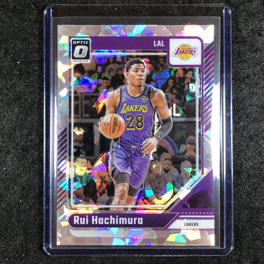 2024-25 Donruss Optic RUI HACHIMURA Base Cracked Ice 15/25 #18