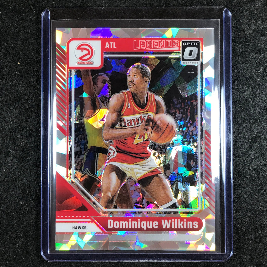 2024-25 Donruss Optic DOMINQUE WILKINS Legends Cracked Ice 9/25 #238