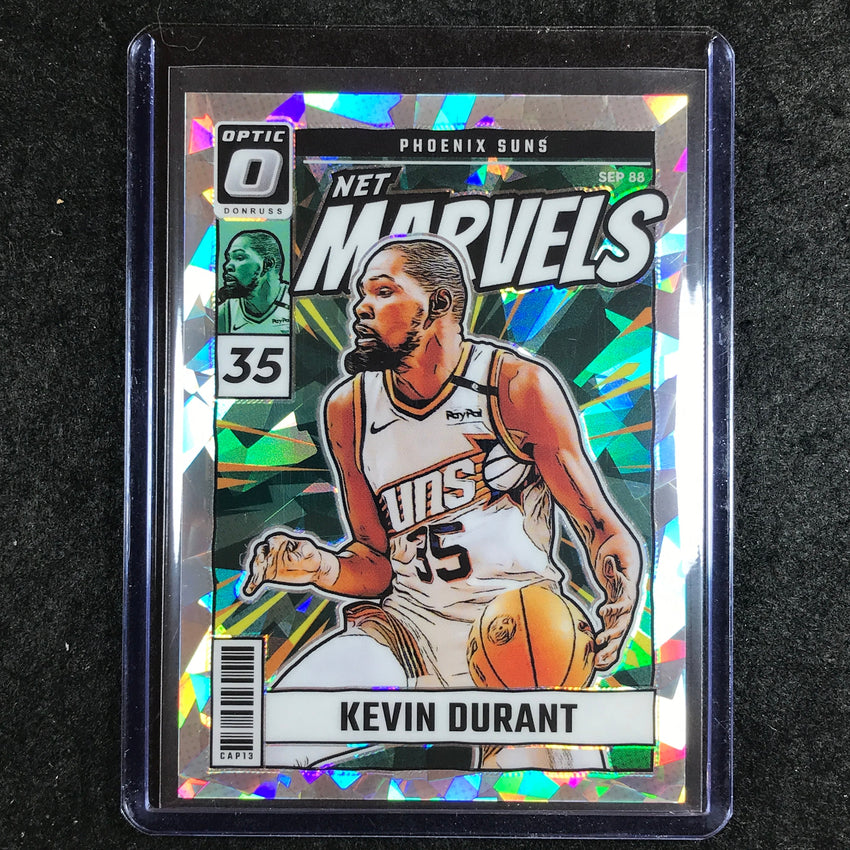 2024-25 Donruss Optic KEVIN DURANT Net Marvels Cracked Ice 25/25 #18
