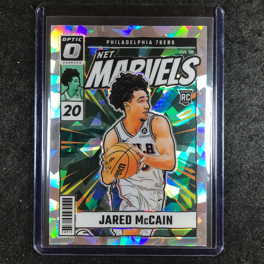 2024-25 Donruss Optic JARED MCCAIN Net Marvels Rookie Cracked Ice 24/25 #23