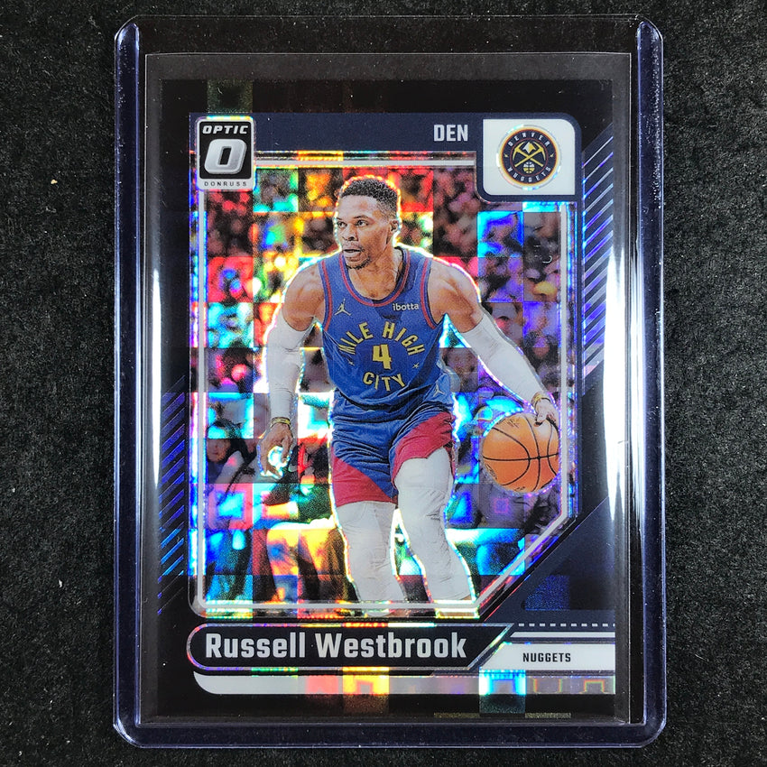 2024-25 Donruss Optic RUSSELL WESTBROOK Base Black Pandora 3/15 #15