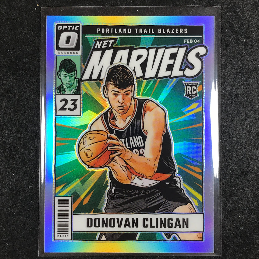 2024-25 Donruss Optic DONOVAN CLINGAN Net Marvels Rookie Silver Holo #11