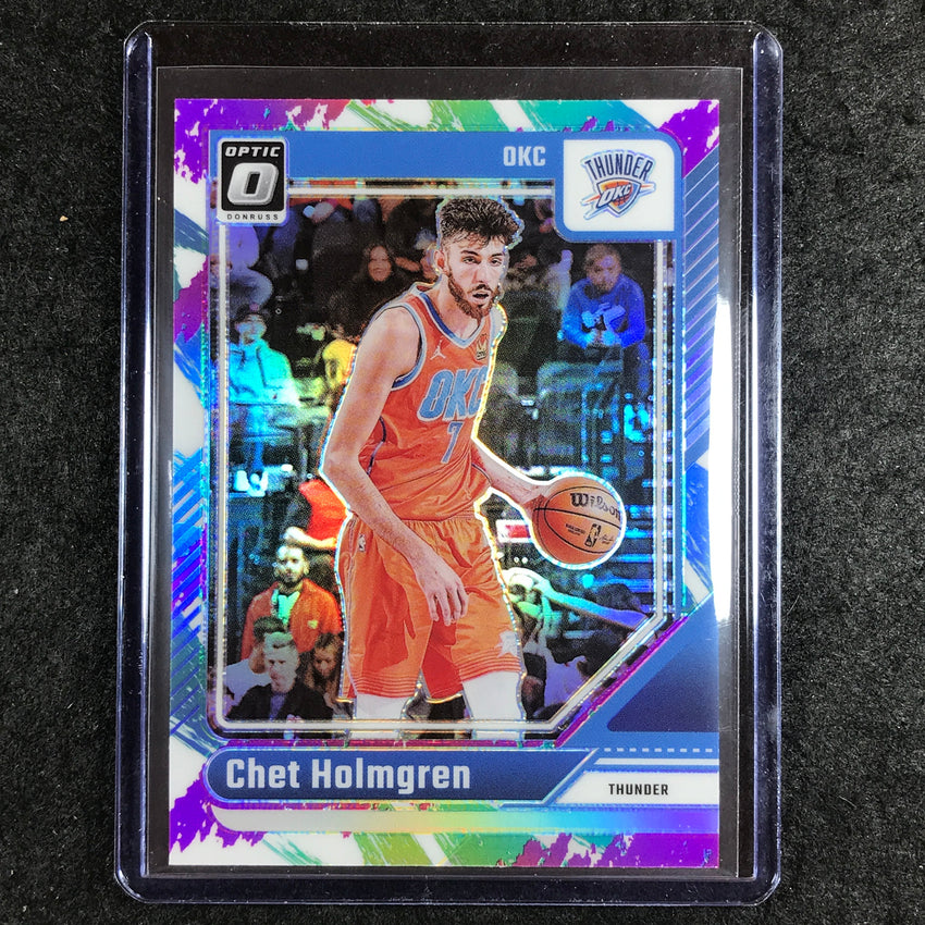 2024-25 Donruss Optic CHET HOLMGREN Base Jazz SP #23