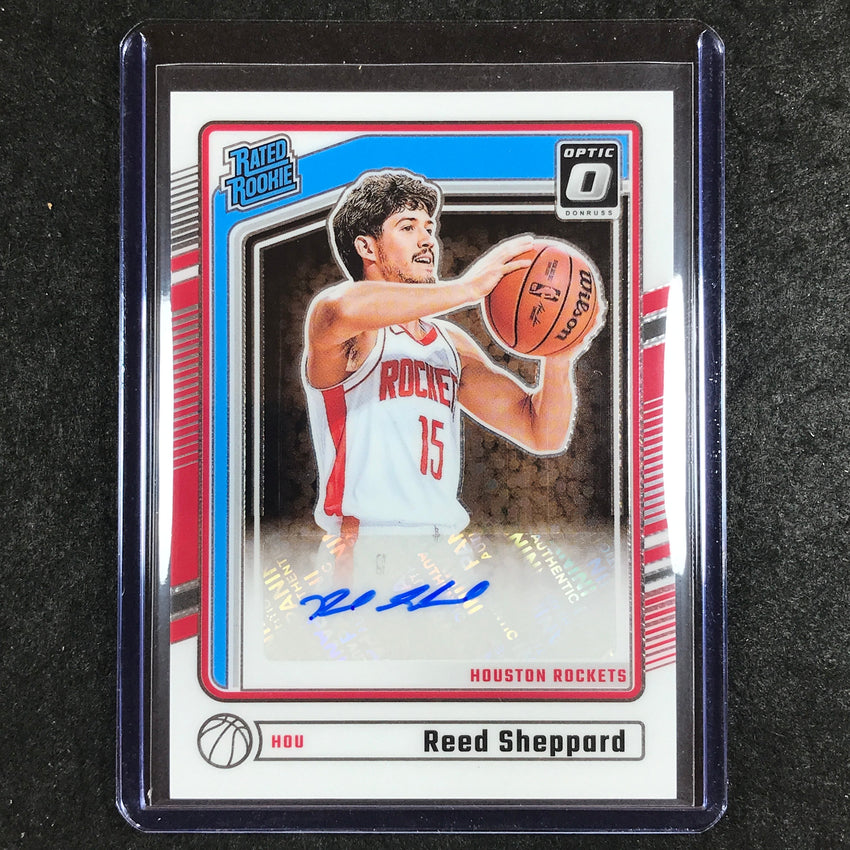 2024-25 Donruss Optic REED SHEPPARD Rated Rookie Base Auto #302