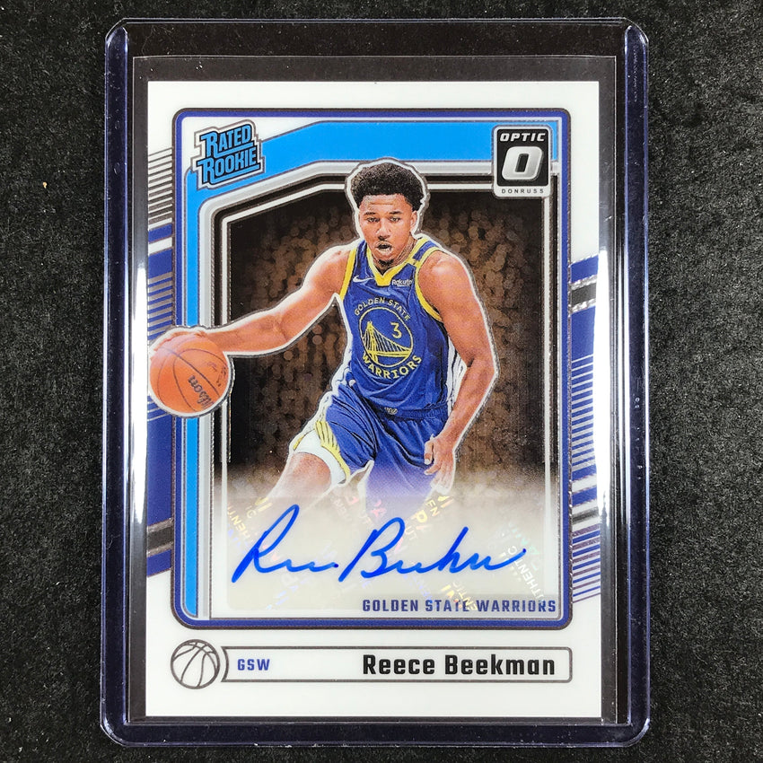 2024-25 Donruss Optic REECE BEEKMAN Rated Rookie Base Auto #323