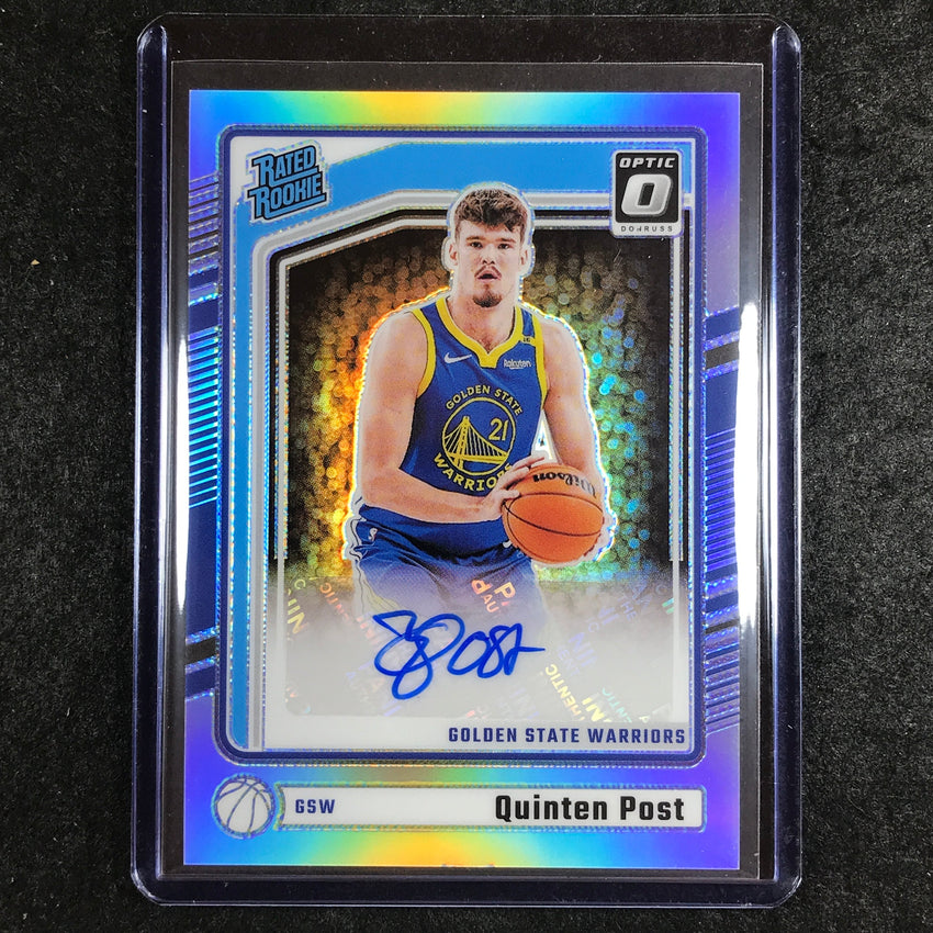 2024-25 Donruss Optic QUINTEN POST Rated Rookie Auto Silver Holo #343