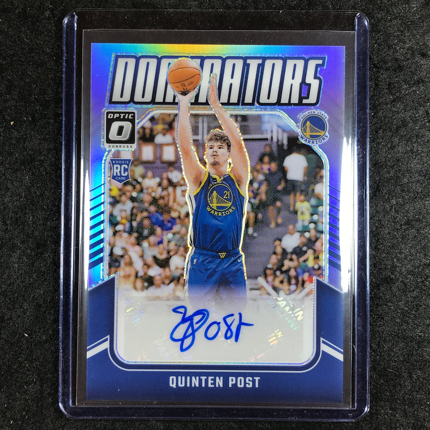 2024-25 Donruss Optic QUINTEN POST Rookie Dominators Signatures Auto Holo 61/99