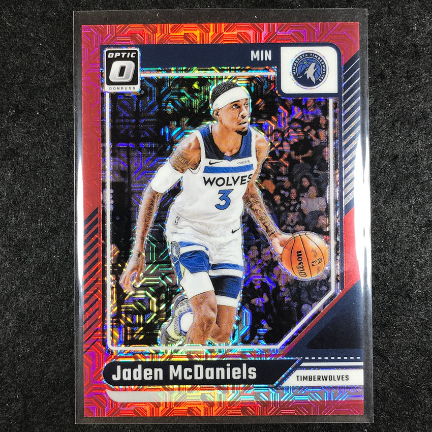 2024-25 Donruss Optic JADEN MCDANIELS Base Choice Red 75/88 #40