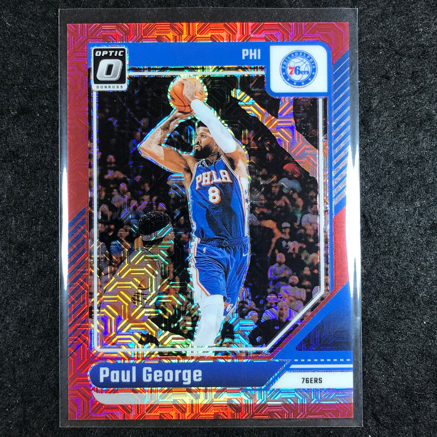 2024-25 Donruss Optic PAUL GEORGE Base Choice Red 23/88 #110