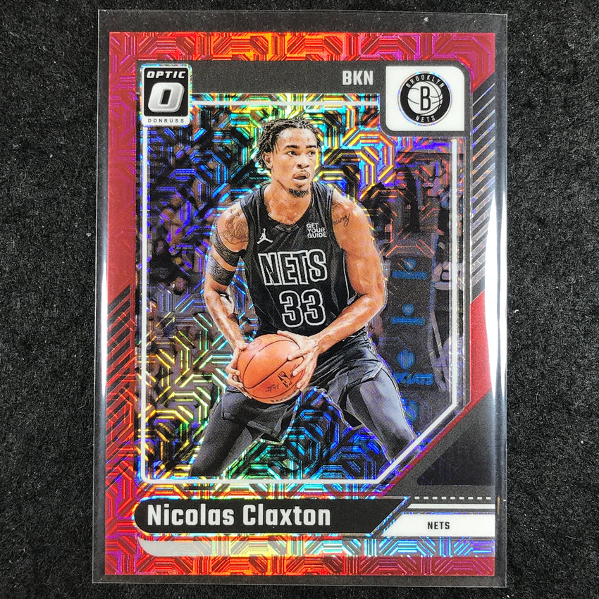 2024-25 Donruss Optic NICOLAS CLAXTON Base Choice Red 22/88 #170