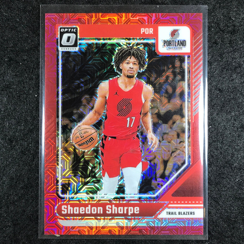 2024-25 Donruss Optic SHAEDON SHARPE Base Choice Red 43/88 #175