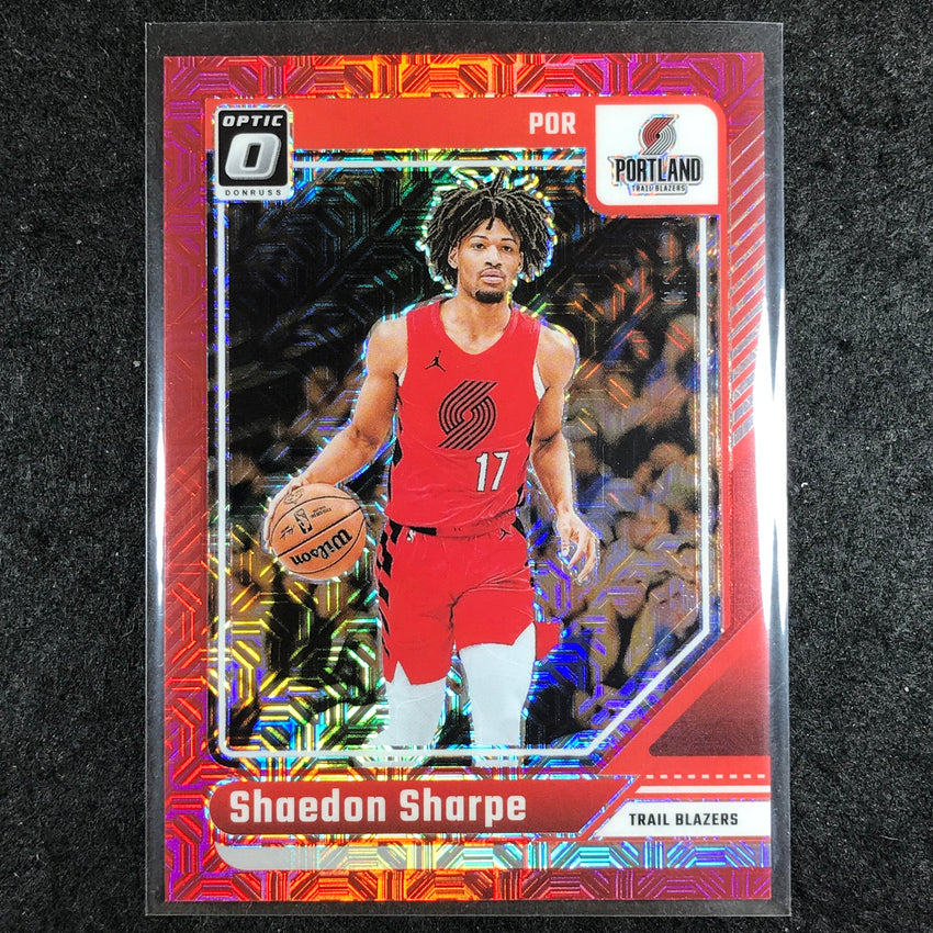 2024-25 Donruss Optic SHAEDON SHARPE Base Choice Red 29/88 #175
