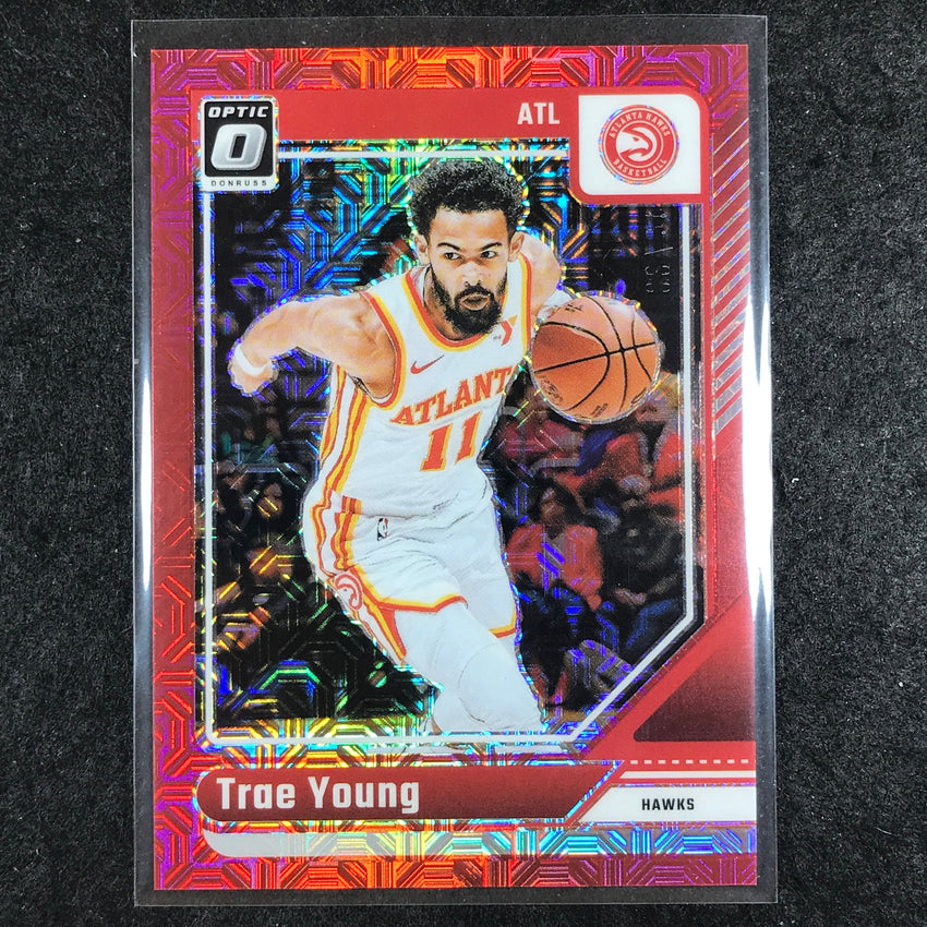 2024-25 Donruss Optic TRAE YOUNG Base Choice Red 70/88 #186