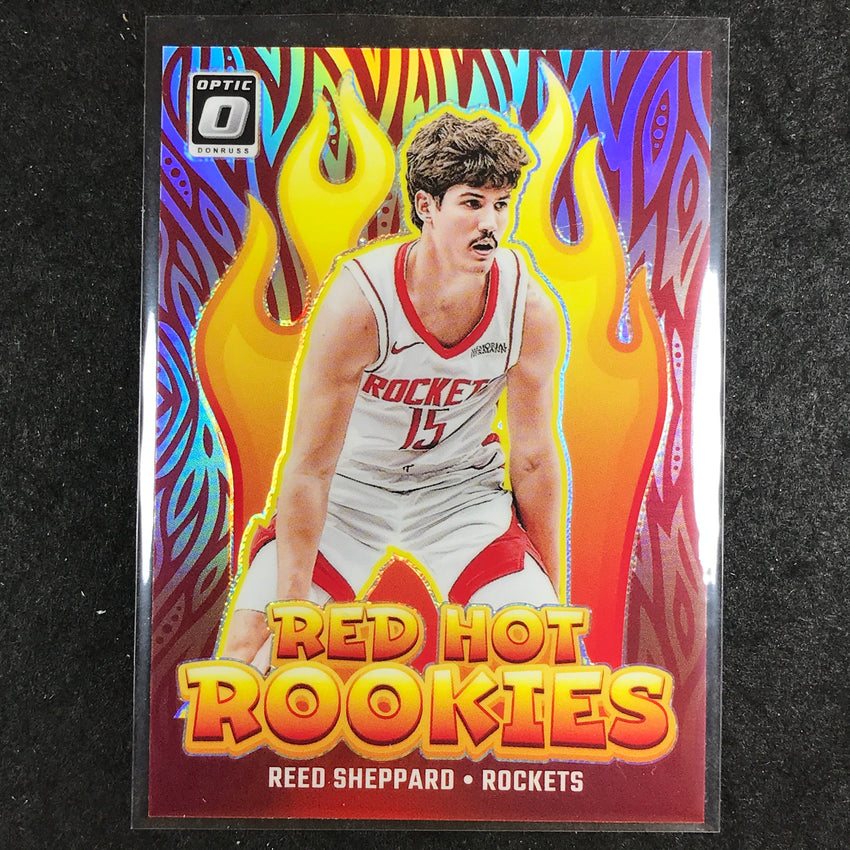 2024-25 Donruss Optic REED SHEPPARD Red Hot Rookies Silver Holo #3
