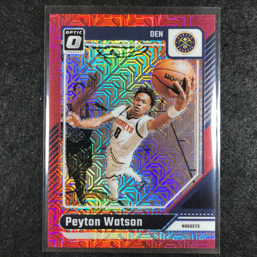2024-25 Donruss Optic PEYTON WATSON Base Choice Red 8/88 #216