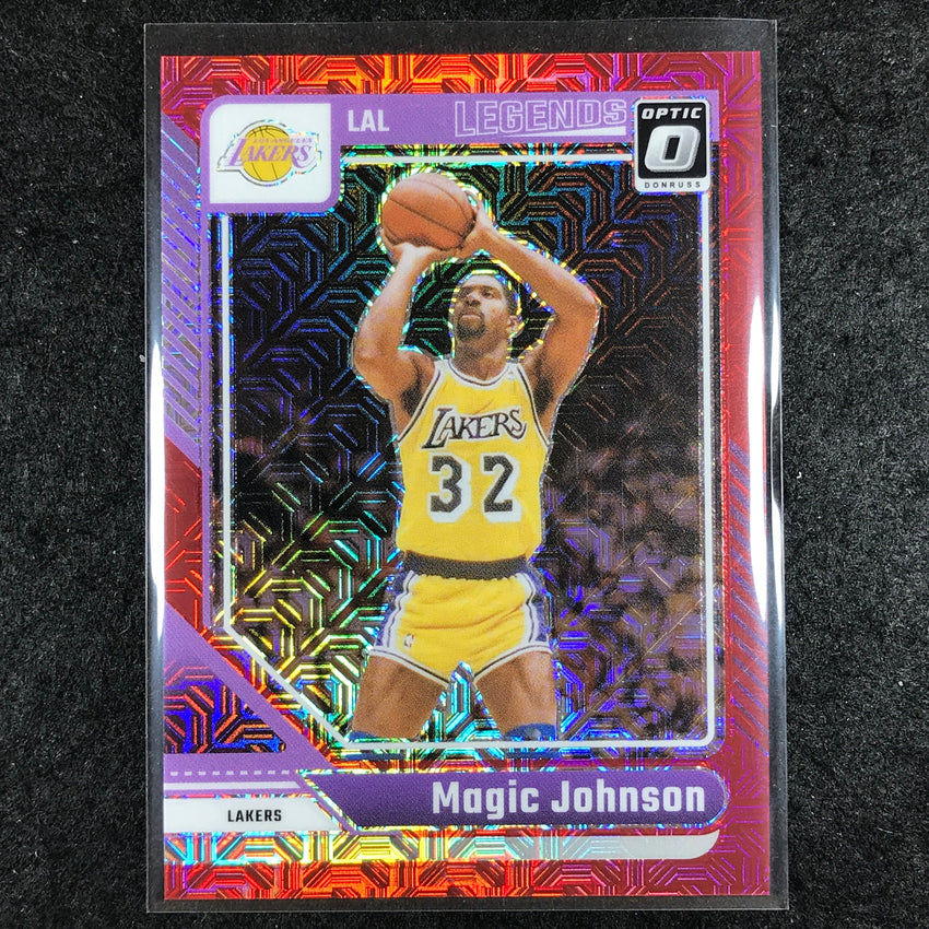 2024-25 Donruss Optic MAGIC JOHNSON Legends Choice Red 44/88 #239
