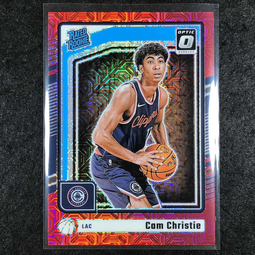 2024-25 Donruss Optic CAM CHRISTIE Rated Rookie Choice Red 22/88 #284