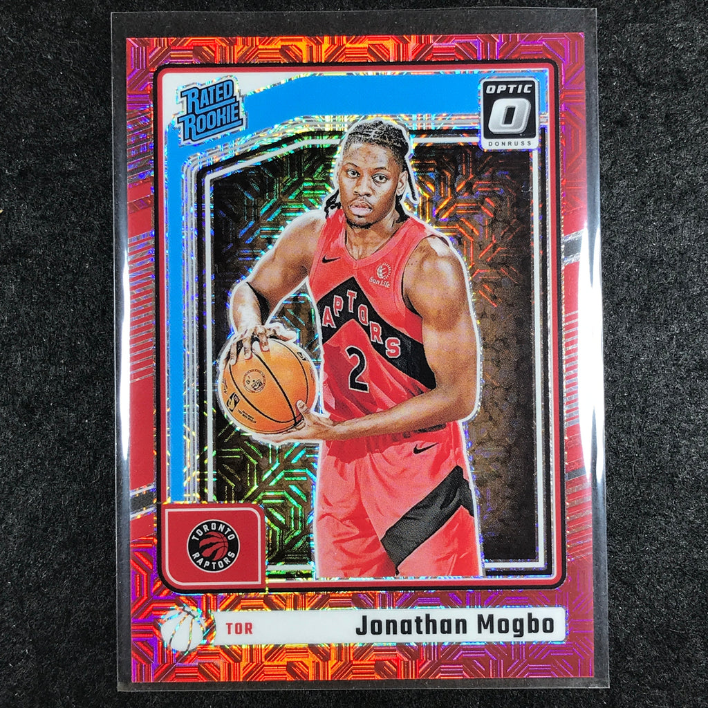 2024-25 Donruss Optic JONATHAN MOGBO Rated Rookie Choice Red 28/88 #29 ...