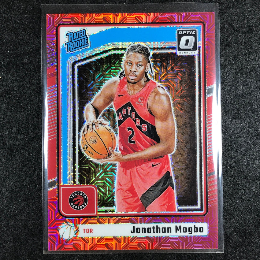 2024-25 Donruss Optic JONATHAN MOGBO Rated Rookie Choice Red 28/88 #297