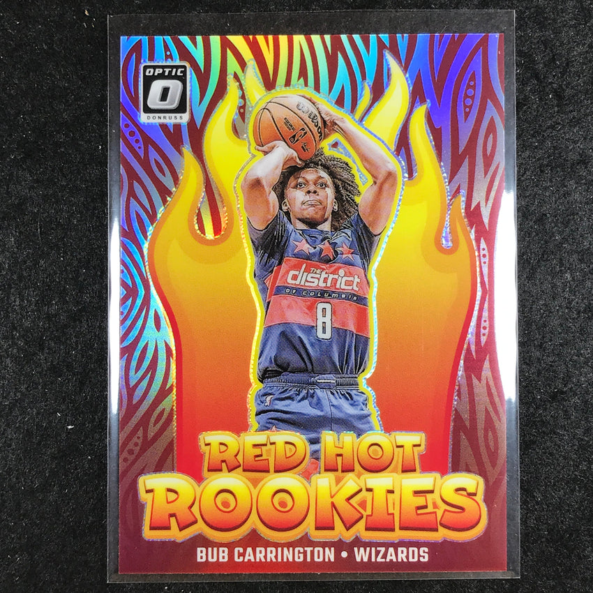 2024-25 Donruss Optic BUB CARRINGTON Red Hot Rookies Silver Holo #11