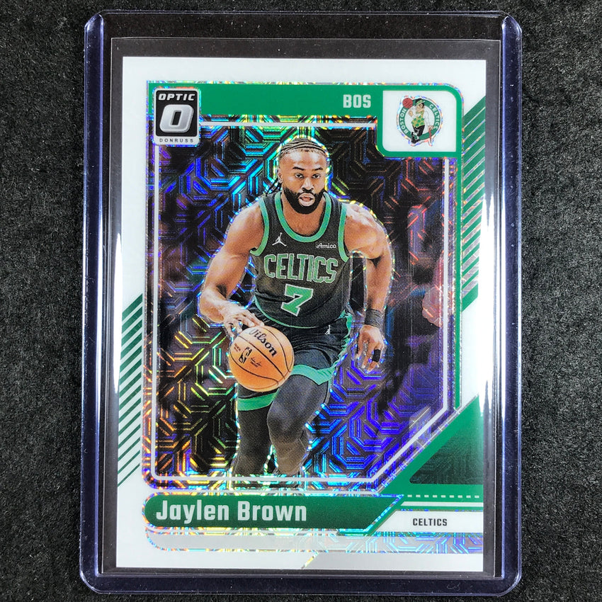 2024-25 Donruss Optic JAYLEN BROWN Base Choice White 19/48 #206
