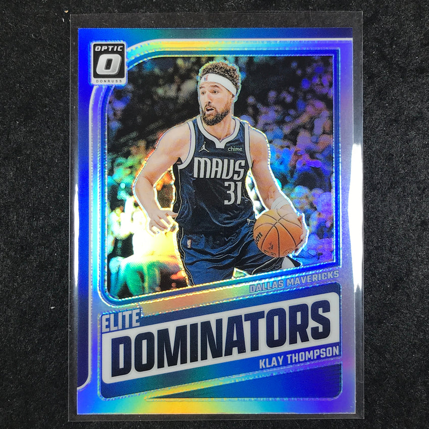2024-25 Donruss Optic KLAY THOMPSON Elite Dominators Silver Holo #3