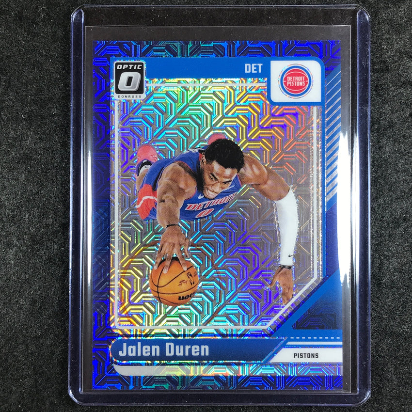 2024-25 Donruss Optic JALEN DUREN Base Choice Blue 2/24 #89