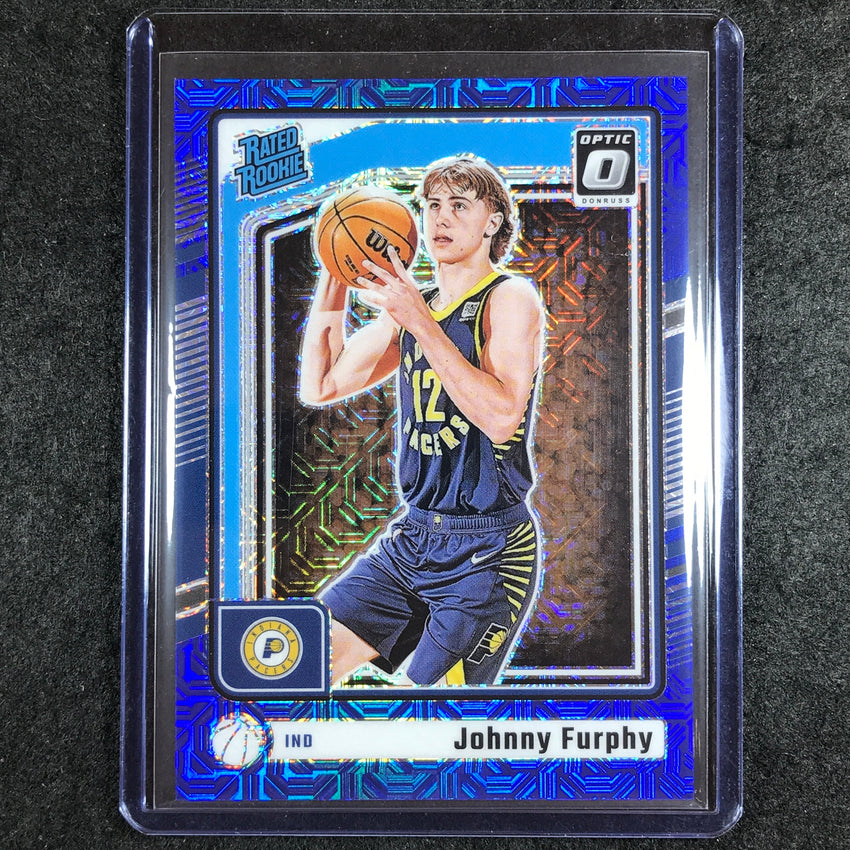 2024-25 Donruss Optic JOHNNY FURPHY Rated Rookie Choice Blue 11/24 #261