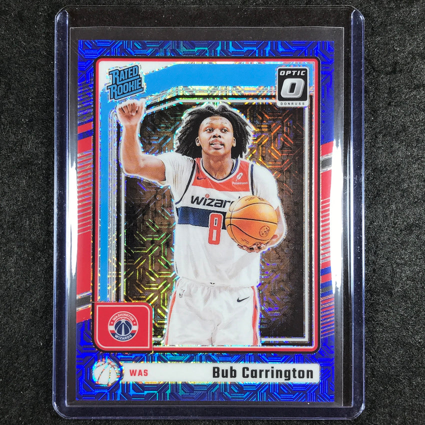 2024-25 Donruss Optic BUB CARRINGTON Rated Rookie Choice Blue 10/24 #273