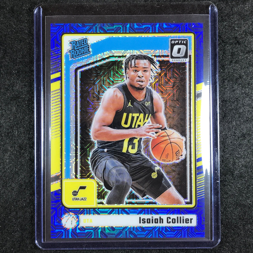 2024-25 Donruss Optic ISAIAH COLLIER Rated Rookie Choice Blue 19/24 #295