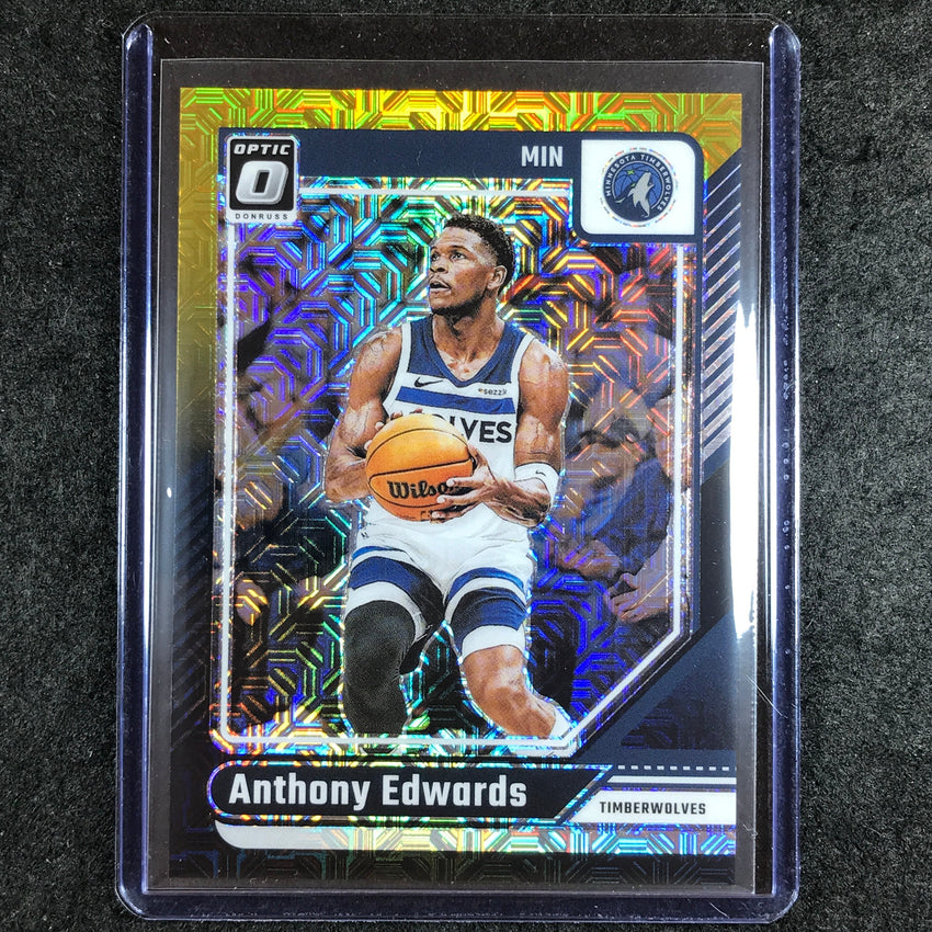 2024-25 Donruss Optic ANTHONY EDWARDS Base Choice Black Gold 3/8 #31