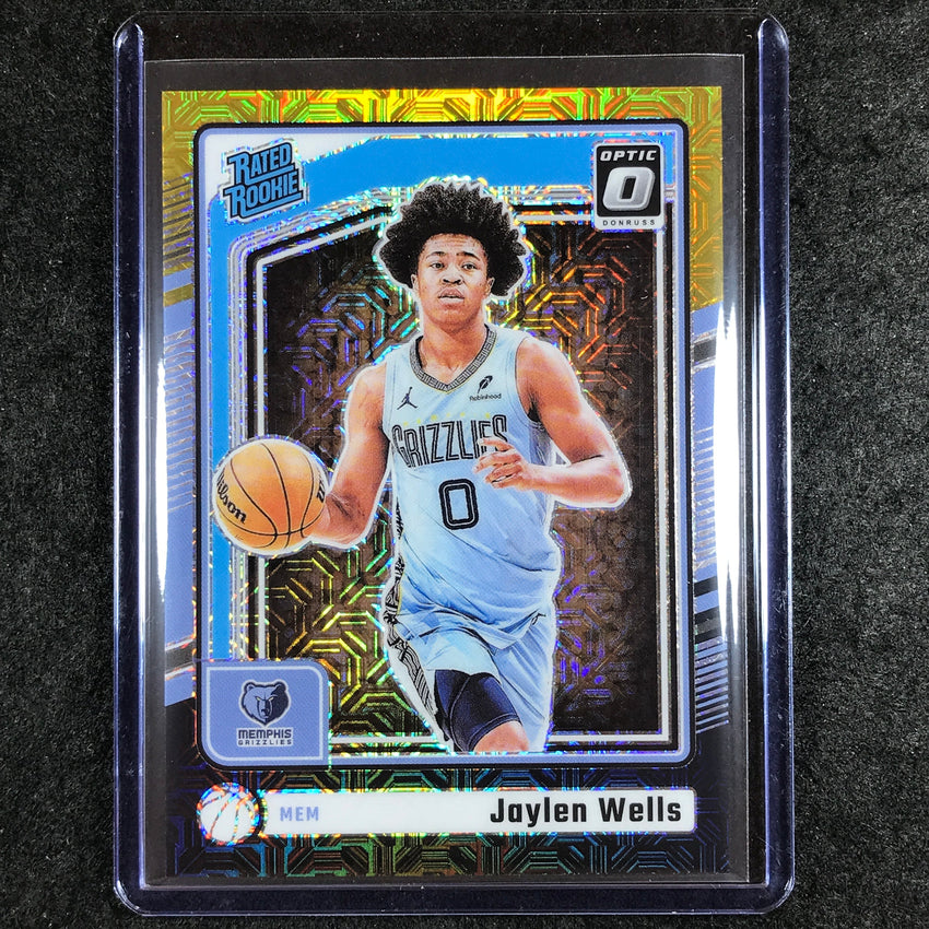 2024-25 Donruss Optic JAYLEN WELLS Rated Rookie Choice Black Gold 3/8 #252