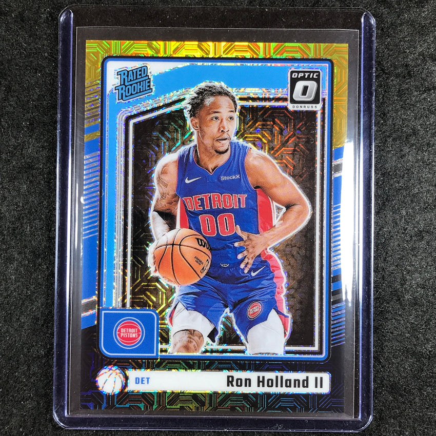 2024-25 Donruss Optic RON HOLLAND II Rated Rookie Choice Black Gold 3/8 #291