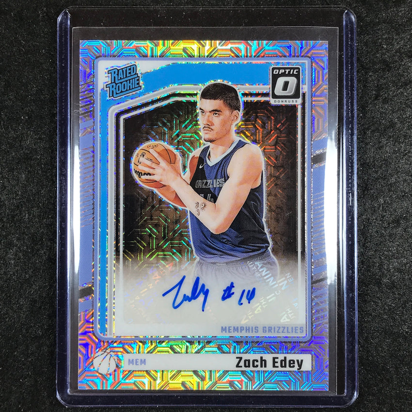 2024-25 Donruss Optic ZACH EDEY Rated Rookie Base Auto Choice #319