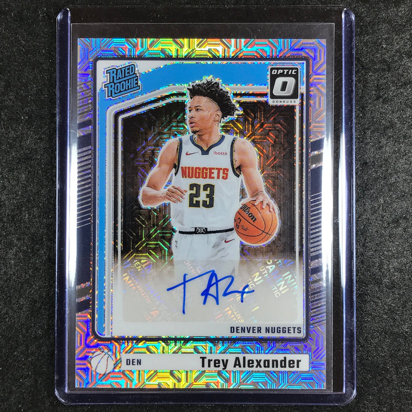 2024-25 Donruss Optic TREY ALEXANDER Rated Rookie Base Auto Choice #321