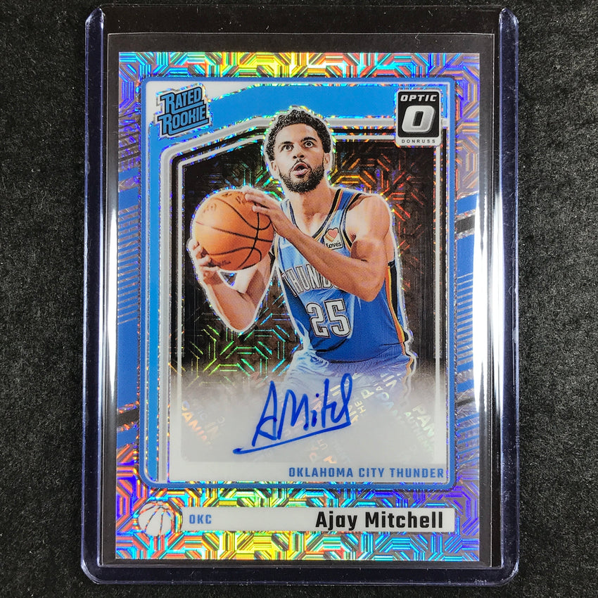 2024-25 Donruss Optic AJAY MITCHELL Rated Rookie Base Auto Choice #322