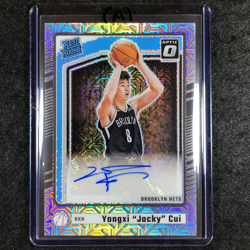 2024-25 Donruss Optic YONGXI "JACKY" CUI Rated Rookie Base Auto Choice #331 (A)