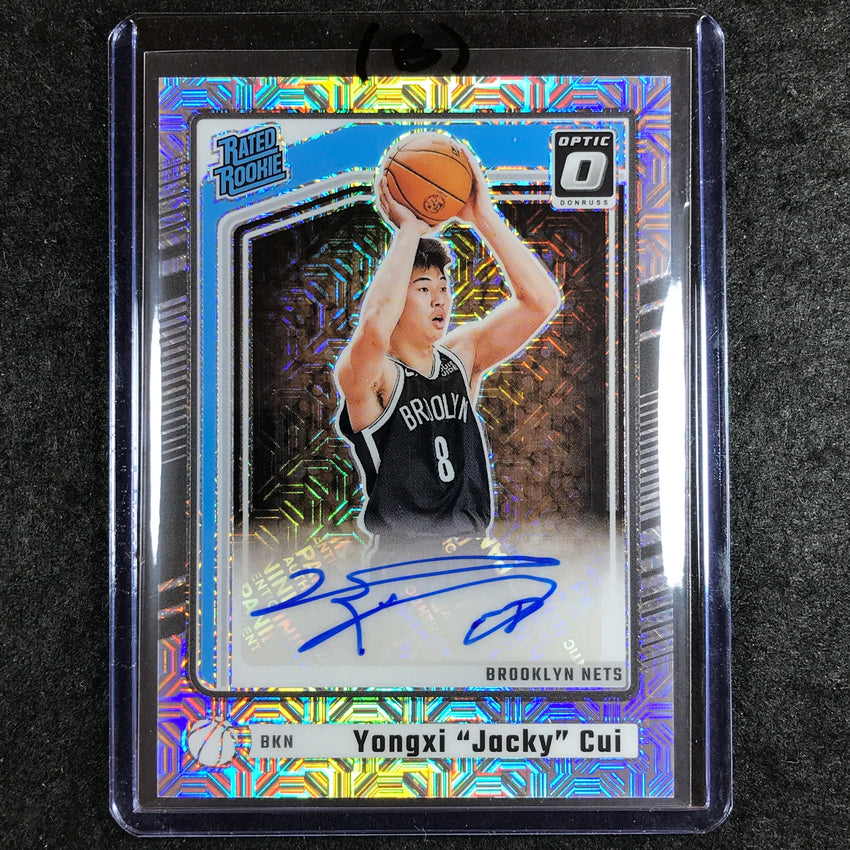2024-25 Donruss Optic YONGXI "JACKY" CUI Rated Rookie Base Auto Choice #331 (B)