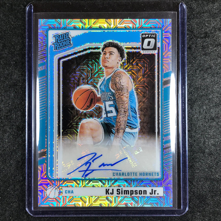 2024-25 Donruss Optic KJ SIMPSON JR. Rated Rookie Base Auto Choice #337