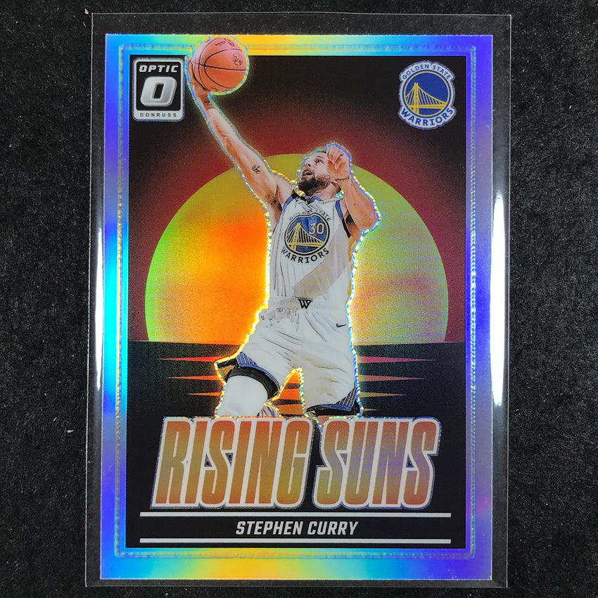 2024-25 Donruss Optic STEPHEN CURRY Rising Suns Silver Holo #18