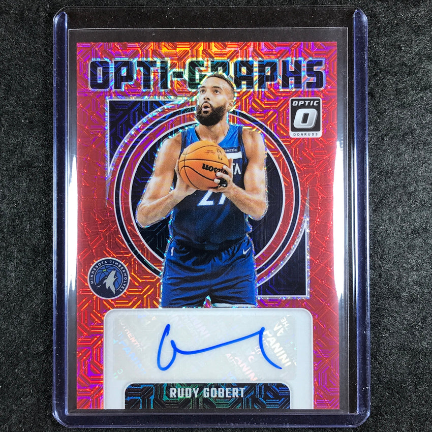 2024-25 Donruss Optic RUDY GOBERT Opti-Graphs Auto Choice #RUD