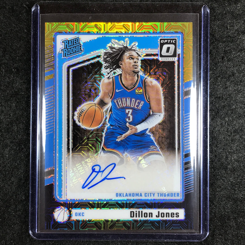 2024-25 Donruss Optic DILLON JONES Rated Rookie Auto Choice Black Gold 5/8 #346