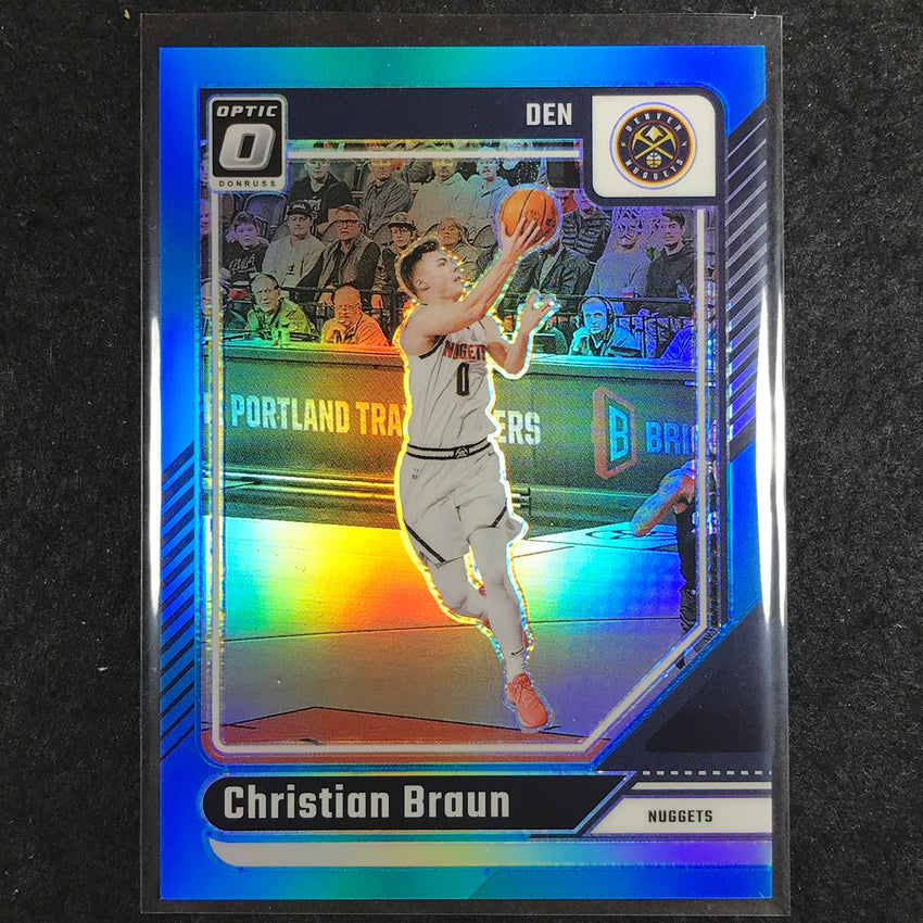 2024-25 Donruss Optic CHRISTIAN BRAUN Base Aqua /225 #101
