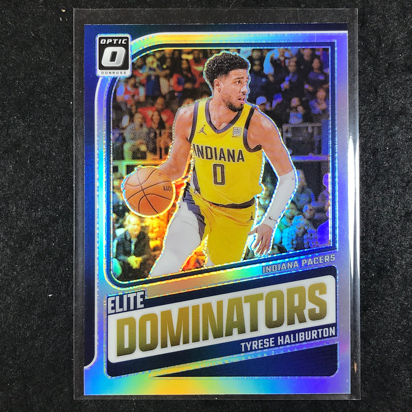 2024-25 Donruss Optic TYRESE HALIBURTON Elite Dominators Silver Holo #9