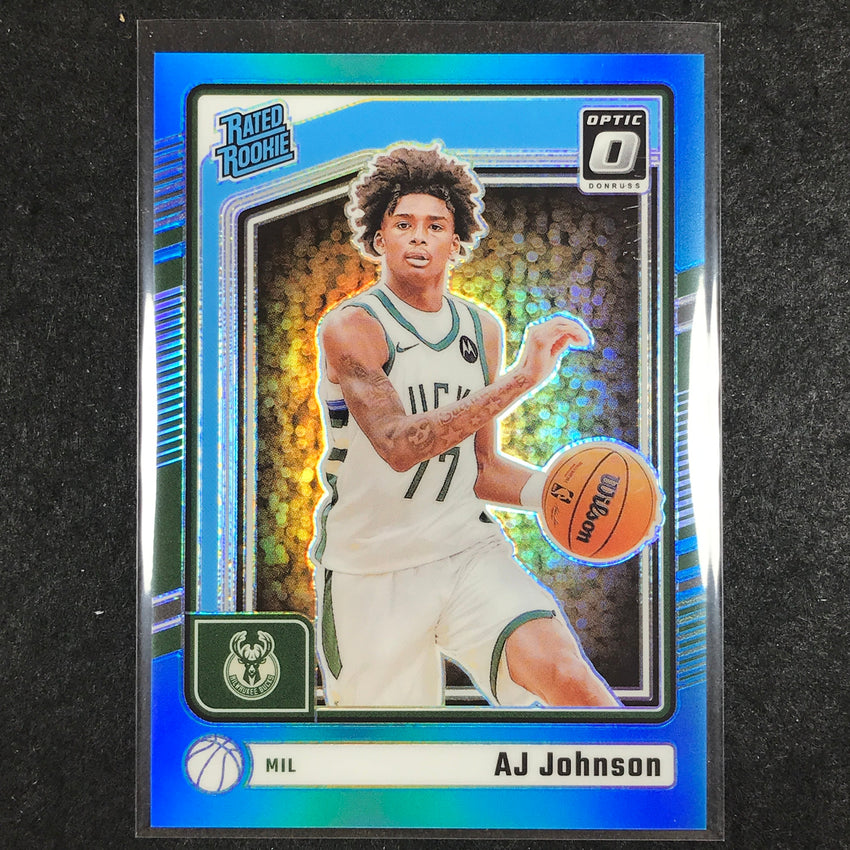 2024-25 Donruss Optic AJ JOHNSON Rated Rookie Aqua /225 #277